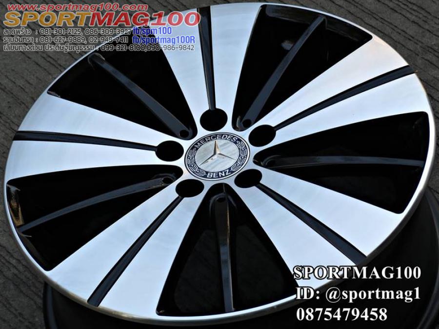 ล้อแม็กมือสองแท้ห้าง Benz CLA2017 5รู112 ดำหน้าเงา 7.5-18นิ้ว(ลาดพร้าว)