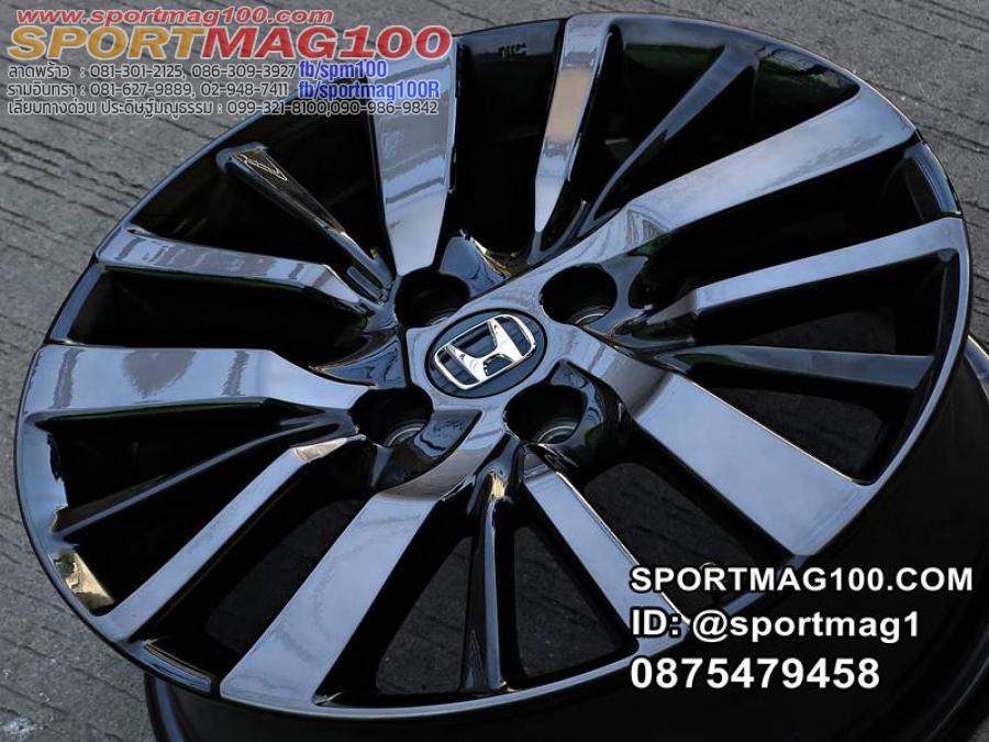 ล้อแม็กป้ายแดง Honda NewCITY 4รู100 ดำแลคชา 6-16นิ้ว ล้อแม็กป้ายแดง Honda NewCITY 4รู100 ดำแลคชา 6-16นิ้ว