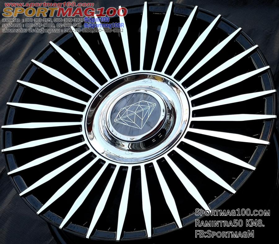 แม็กซ์ใหม่ REW Daimont 5รู110 ET35 ดำหน้าเงา ตรงรุ่นสำหรับ SAAB Zafira 7.5-17นิ้ว