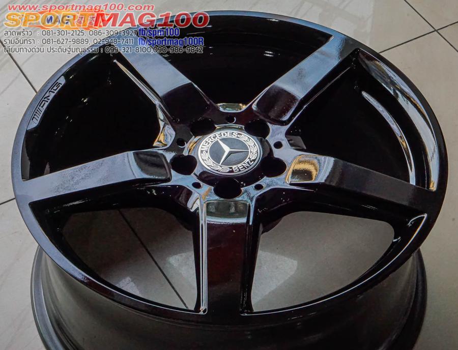 ล้อแม็กแท้ห้าง Benz AMG CLS 5รู112 ET34.5-48 ดำแวว F8.5 R9.5-19นิ้ว(รามอินทรา) 