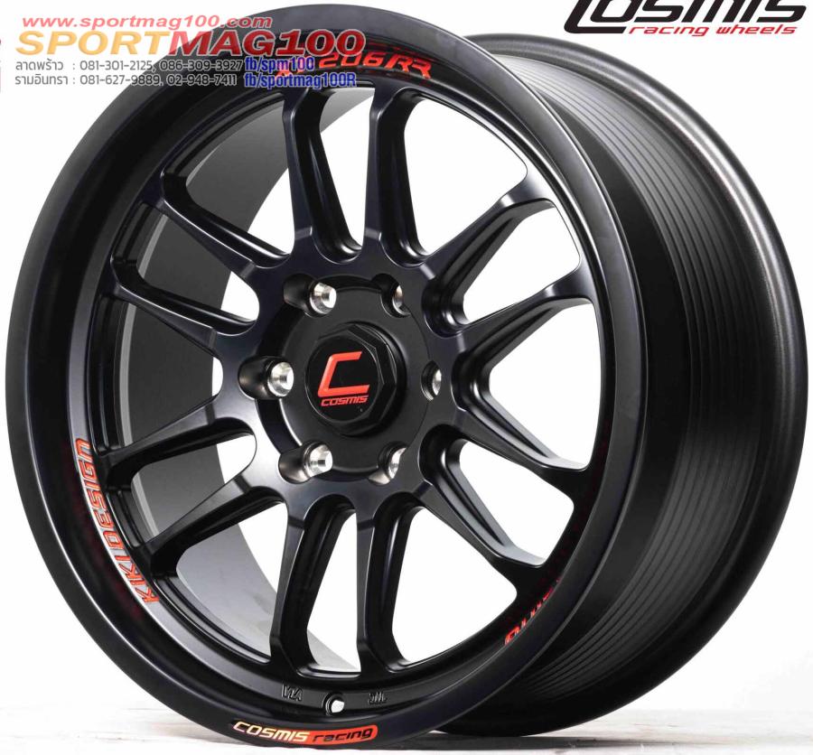 ล้อแม็กใหม่ COSMIS XT206RR 6รู130 ET35 ดำด้าน 8.5-18นิ้ว(รถตู้Toyota ตัวใหม่)