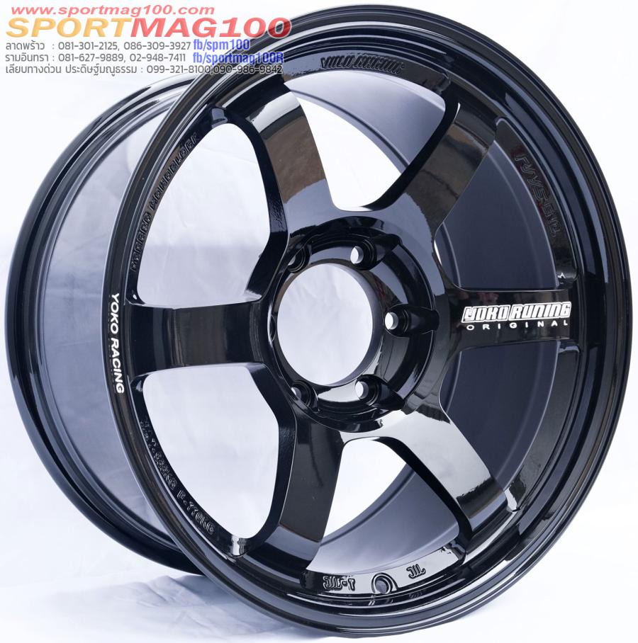 ล้อแม็กใหม่ FlowForming Te37 SUV 6รู139 ET0 ดำแววเลเซอร์ 9-18นิ้ว 