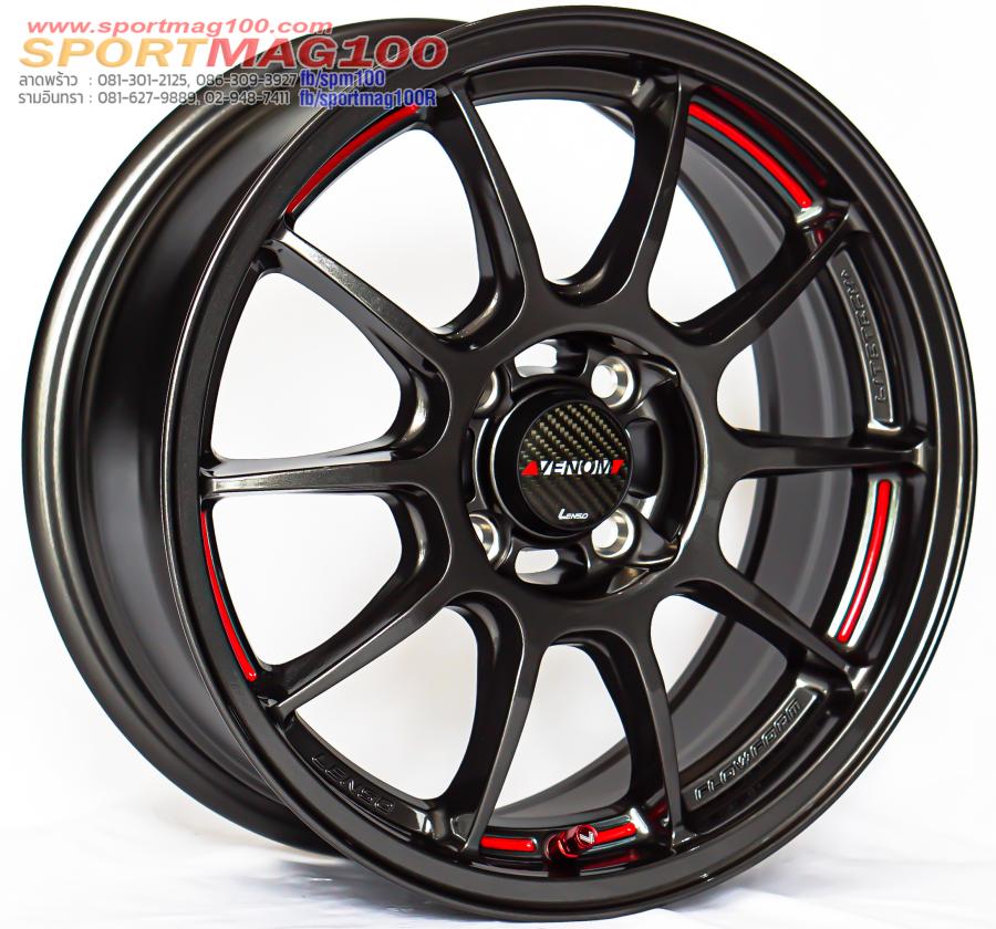 ล้อแม็ก Lenso VND LITETECH+ ขอบ 15นิ้ว 4รู100 Offset30 ไฮเปอร์ดาร์ค กว้าง 6.5นิ้ว ล้อเบา FlowForming