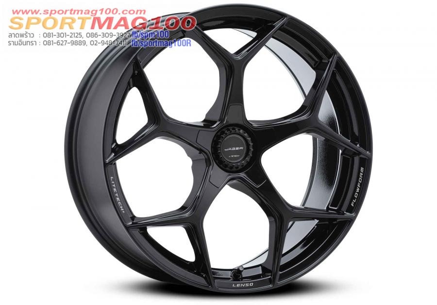 ล้อแม็กใหม่ FlowForming Lenso Jager VAMOS5 LITETECH+ ขอบ20 5รู114.3 สีดำ กว้าง 9 ET35