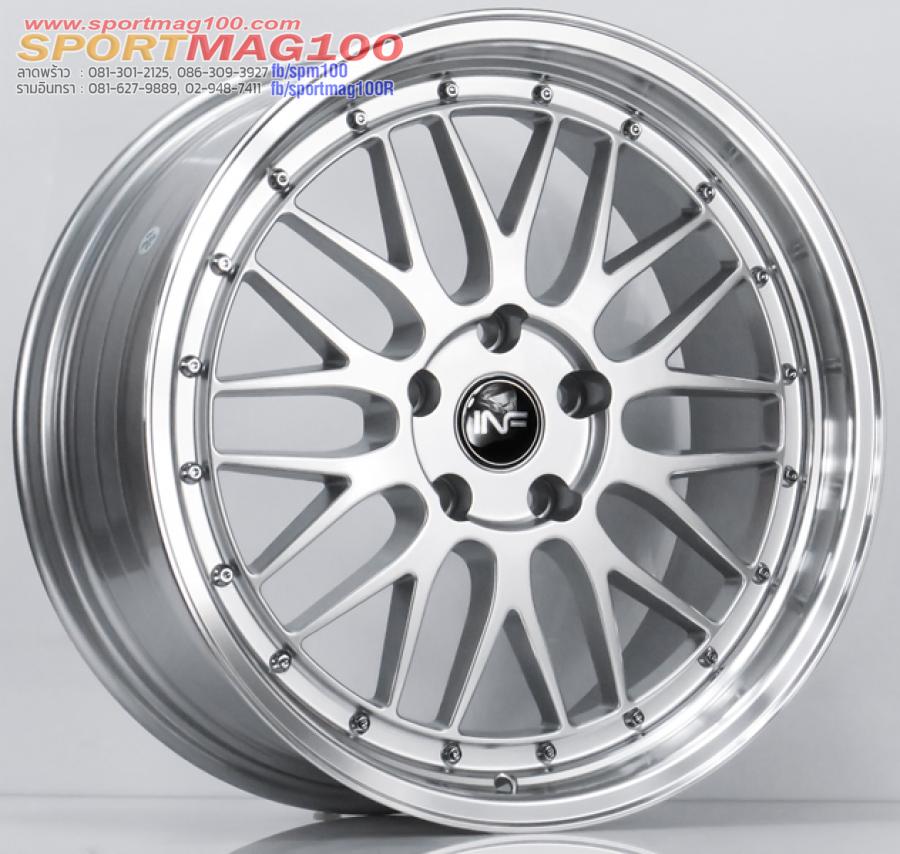 ล้อแม็ก FLOWFORMING INFERNO BBS LM ขอบ 18 กว้าง 8นิ้ว 5รู114.3 Offset35 สีซิลเวอร์ขอบกระจก ล้อแม็ก FLOWFORMING INFERNO BBS LM ขอบ 18 กว้าง 8นิ้ว 5รู114.3 Offset35 สีซิลเวอร์ขอบกระจก