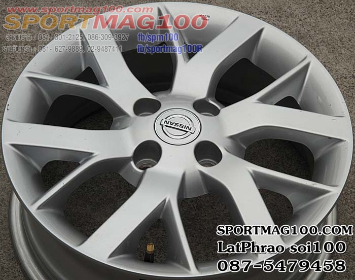 ล้อแม็กซ์ป้ายแดง Nissan Note 4รู100 ซิลเวอร์ 5.5-15นิ้ว ล้อแม็ก ล้อแม็กซ์ป้ายแดง Nissan Note 4รู100 ซิลเวอร์ 5.5-15นิ้ว