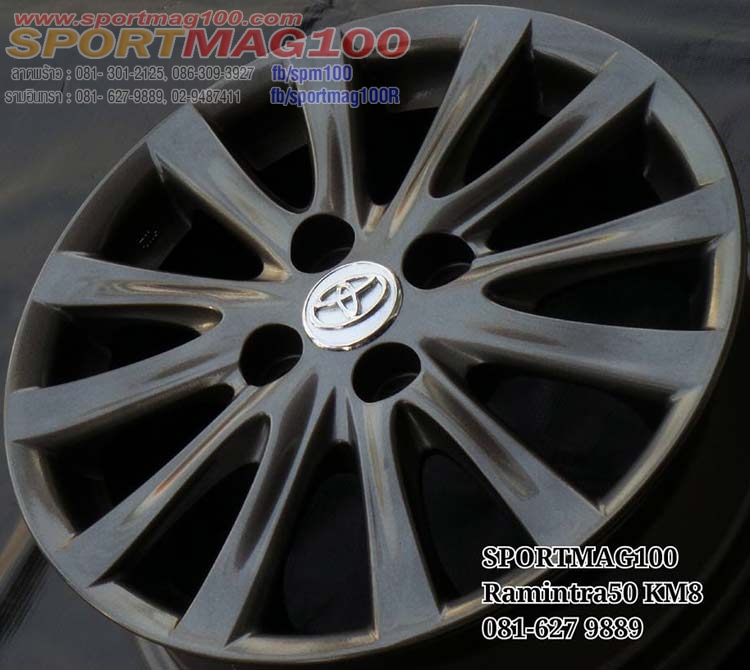 ล้อแม็กมือสอง Toyota Vios 12ก้าน 4รู100 กันเมทาลิก 15นิ้ว(รามอินทรา) ล้อแม็ก ล้อแม็กมือสอง Toyota Vios 12ก้าน 4รู100 กันเมทาลิก 15นิ้ว(รามอินทรา)