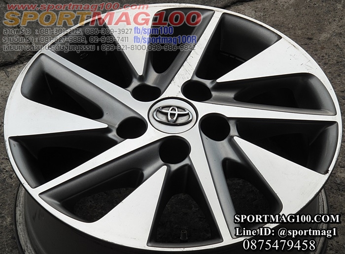 ล้อแม็ก ล้อแม็กมือสองแท้ห้าง Toyota Alphard 5รู114 เทาหน้าเงา 6.5-16นิ้ว(ลาดพร้าว)
