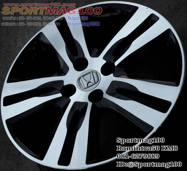 ล้อแม็ก แม็กซ์มือสอง Honda Modify G2 4รู100 ดำเงา 16นิ้ว(รามอินทรา)