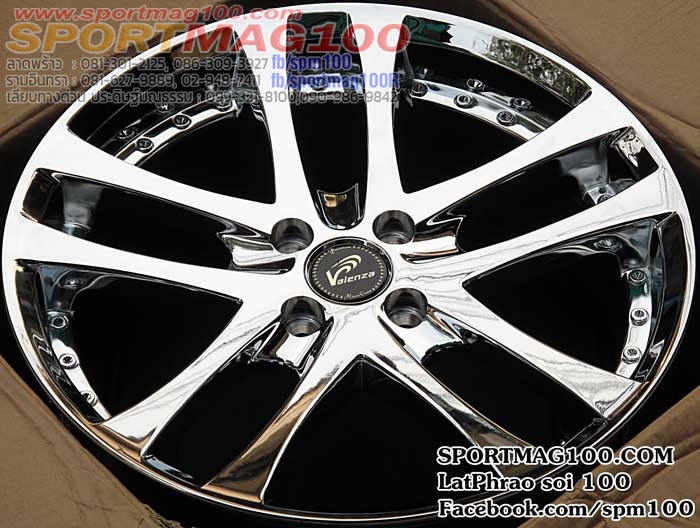 ล้อแม็ก ล้อแม็ก Varinza LTX 4รู100 ET40 โครเมียม กว้าง7.5 ขอบ17นิ้ว