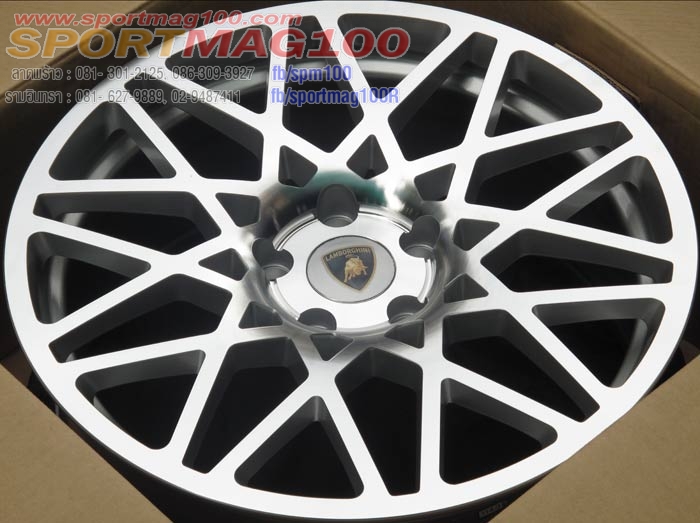 ล้อแม็ก แม็กซ์ใหม่ Lamborghini CT301 สีซิลเวอร์หน้าเงา 5รู114 18นิ้ว
