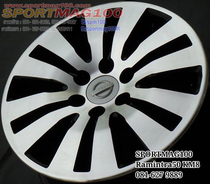 ล้อแม็ก แม็กซ์มือสอง นิสสัน นาวาร่า 4x4 สีดำเงา 7-16นิ้ว(รามอินทรา)