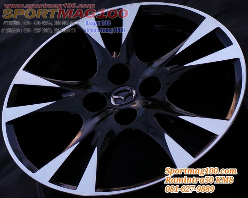 ล้อแม็ก แม็กซ์มือสอง Mazda2 WR 4รู100 ดำเงา 16นิ้ว(ลาดพร้าว)