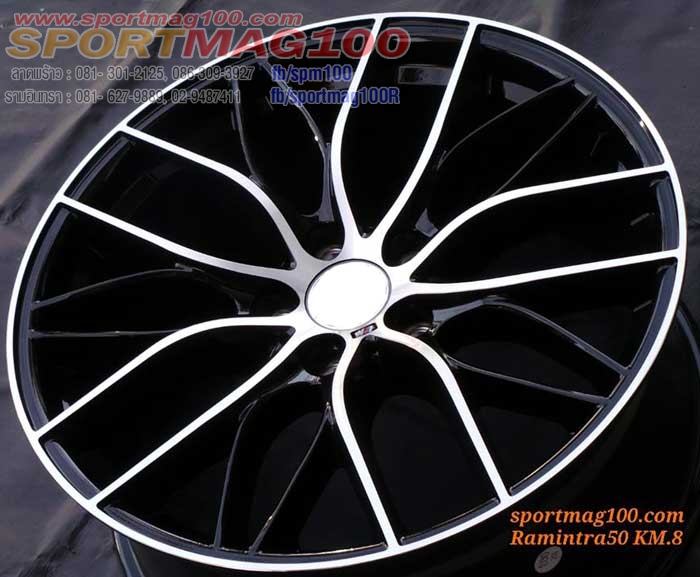 ล้อแม็ก แม็กซ์ใหม่ Msport 5รู120 ET35 เทาหน้าเงา สำหรับซีรีย์3-ซีรีย์5ใหม่ F8.5 R9.5-19นิ้ว