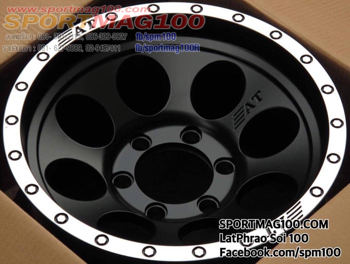 ล้อแม็ก แม็กซ์ใหม่ AT S277 6รู139 Offset0 ดำขอบเงา พร้อมยางHANKOOK เพียง25,900  9-16นิ้ว