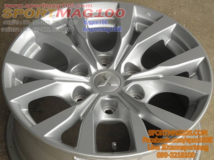 ล้อแม็ก ล้อแม็กมือสอง Pajero Sport 6รู139 ซิลเวอร์ 7.5-17นิ้ว