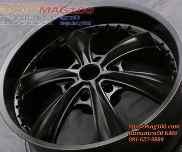ล้อแม็กมือสอง Lenso Focus 6รู139 ET20 ดำด้าน กว้าง9 ขอบ20นิ้ว(รามอินทรา)