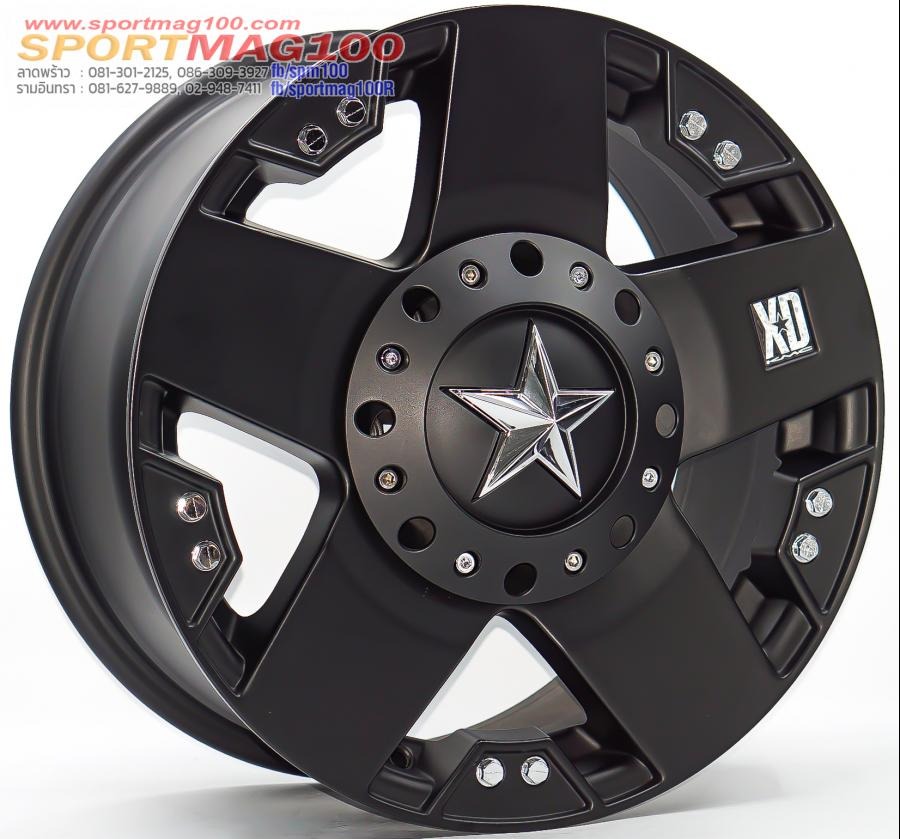 เฮียสั่งลด แม็กใหม่แท้ USA KMC XD775 6รู139 ET10 ดำด้าน 8-17นิ้ว