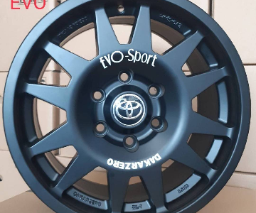 ล้อแม็ก Evo Cross 6รู130 ET35 สีดำด้าน กว้าง8 ขอบ16นิ้ว(รถตู้ตัวใหม่)