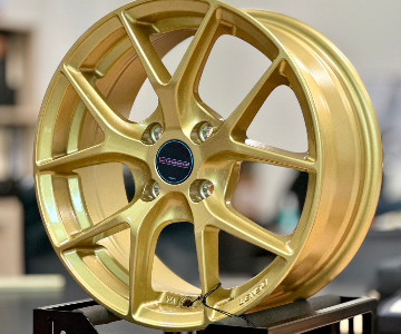 ล้อแม็ก Lenso JagerDyna JAD 4รู100 ET35 ทองใส กว้าง7 ขอบ16นิ้ว