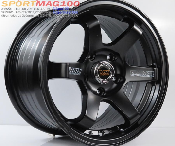 ล้อแม็ก TE37 5รู114 ET30 ดำด้าน กว้าง7 ขอบ15นิ้ว