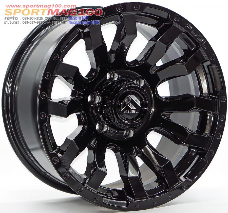  ล้อแม็กใหม่แท้ FUEL BLITZ  6รู139 ET0 ดำเงา 9-17นิ้ว 