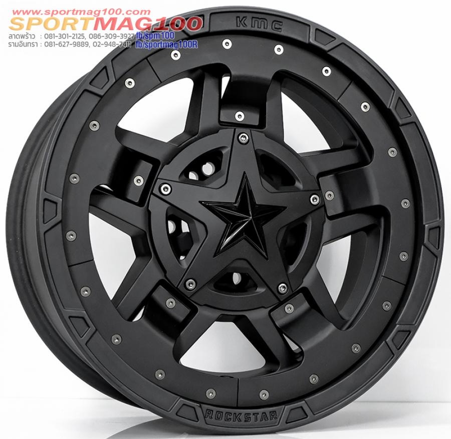 แม็กใหม่กัปตัน USA KMC XD827 6รู139 ET10 ดำด้าน 8-17นิ้ว