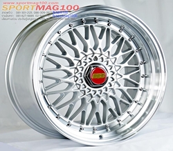 ล้อแม็ก BBS RS ขอบ 18 กว้าง 8.5นิ้ว 5รู120/114 Offset33 สีซิลเวอร์ขอบเงา