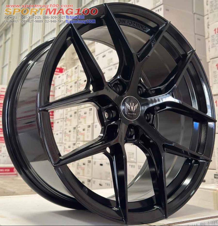 ล้อแม็กใหม่ FlowForming WP HP083 5รู112/114 ET35 สีดำ 8.5-18นิ้ว 