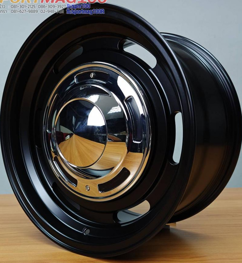 ล้อแม็กวินเทจ DEAN 5รู100/114.3 ET20 สีดำด้าน กว้าง7 ขอบ16นิ้ว 