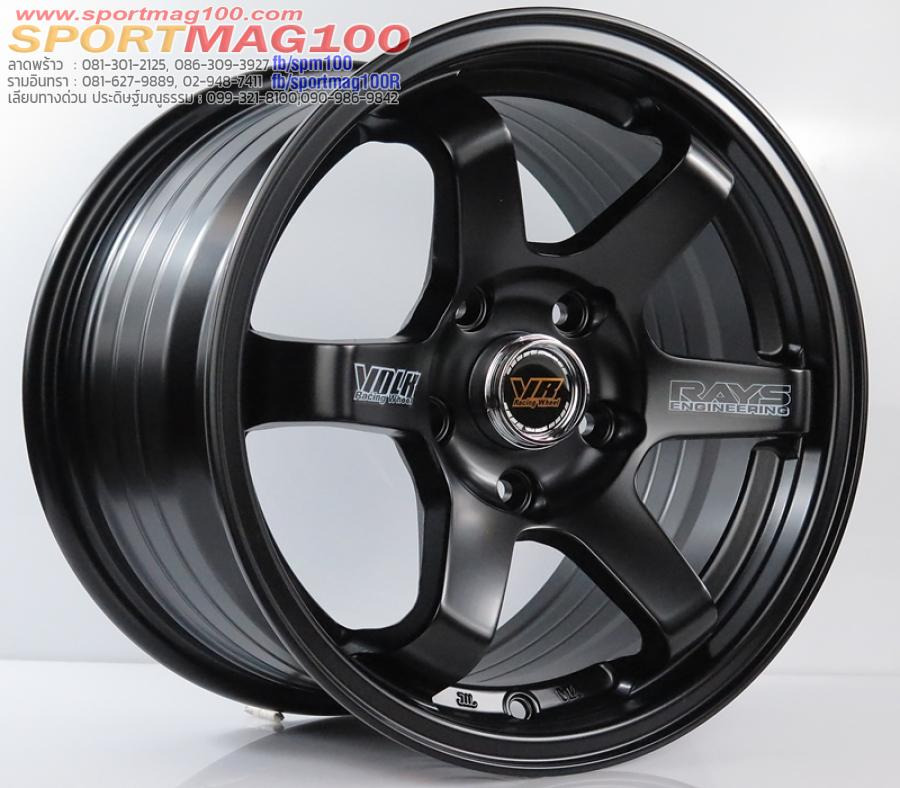 ล้อแม็ก TE37 5รู114 ET30 ดำด้าน กว้าง7 ขอบ15นิ้ว 