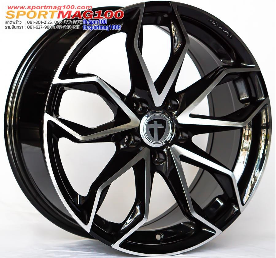 ล้อแม็ก Tomason TN22 5รู112 ET35 ดำหน้าเงา กว้าง8 ขอบ18นิ้ว