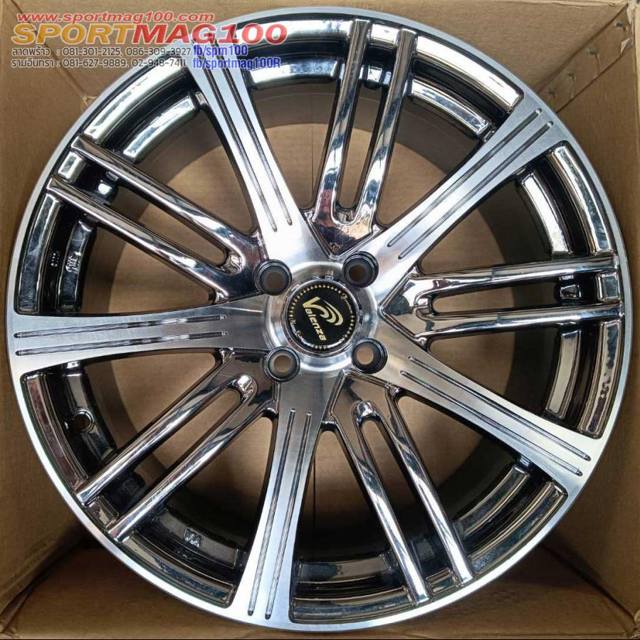 ล้อแม็ก Valenza Satanic 4รู100 ET40 แบล็คโคม กว้าง7.5 ขอบ17นิ้ว