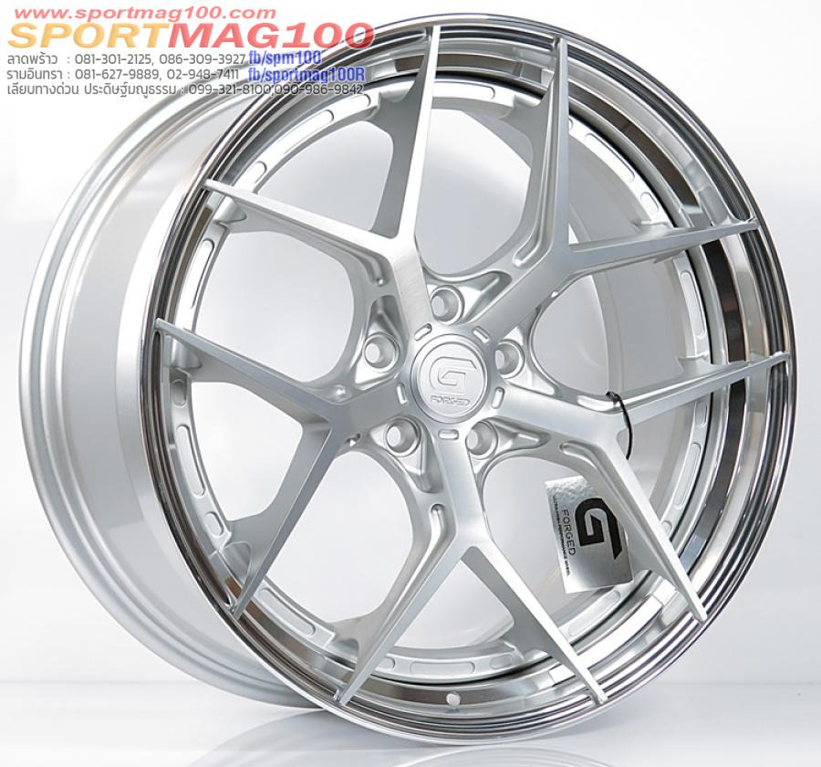 ล้อแม็กแท้2ชิ้น G-Forged GF01 5รู112 สีBrusSilmatt/dia ET32-40 F8.5 R10-20นิ้ว