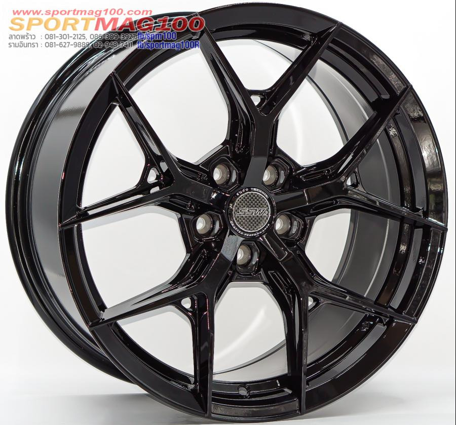 ล้อแม็ก SSW S385 5รู114 ET38 ดำแวว กว้าง8.5 ขอบ18นิ้ว