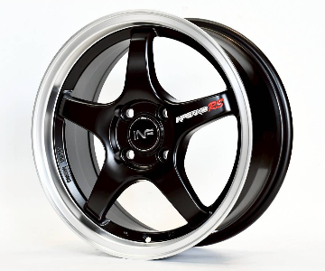 ล้อแม็ก Infrno V2301  4รู100 ET35 ดำขอบเงา กว้าง6.5 ขอบ15นิ้ว 