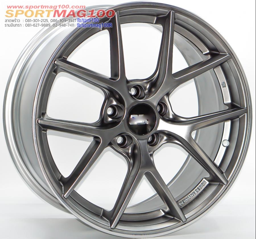 ล้อแม็กใหม่เบาสุดๆ FlowForming CIR 5รู114 ET35 แพลตตินั่มซิลเวอร์ 8.5 -18นิ้ว