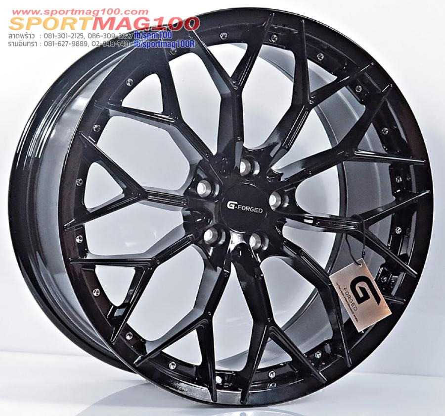 ล้อแม็กแท้ Flowforming Gforged GF06 5รู112/114 สีGlossblack ET32-40 8.5 R10-20นิ้ว