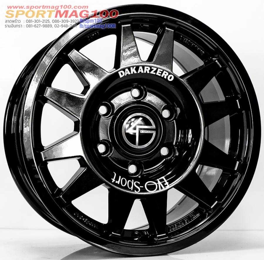 ล้อแม็กใหม่ Evo Cross 6รู139 ET30 สีดำแวว 8-16นิ้ว 