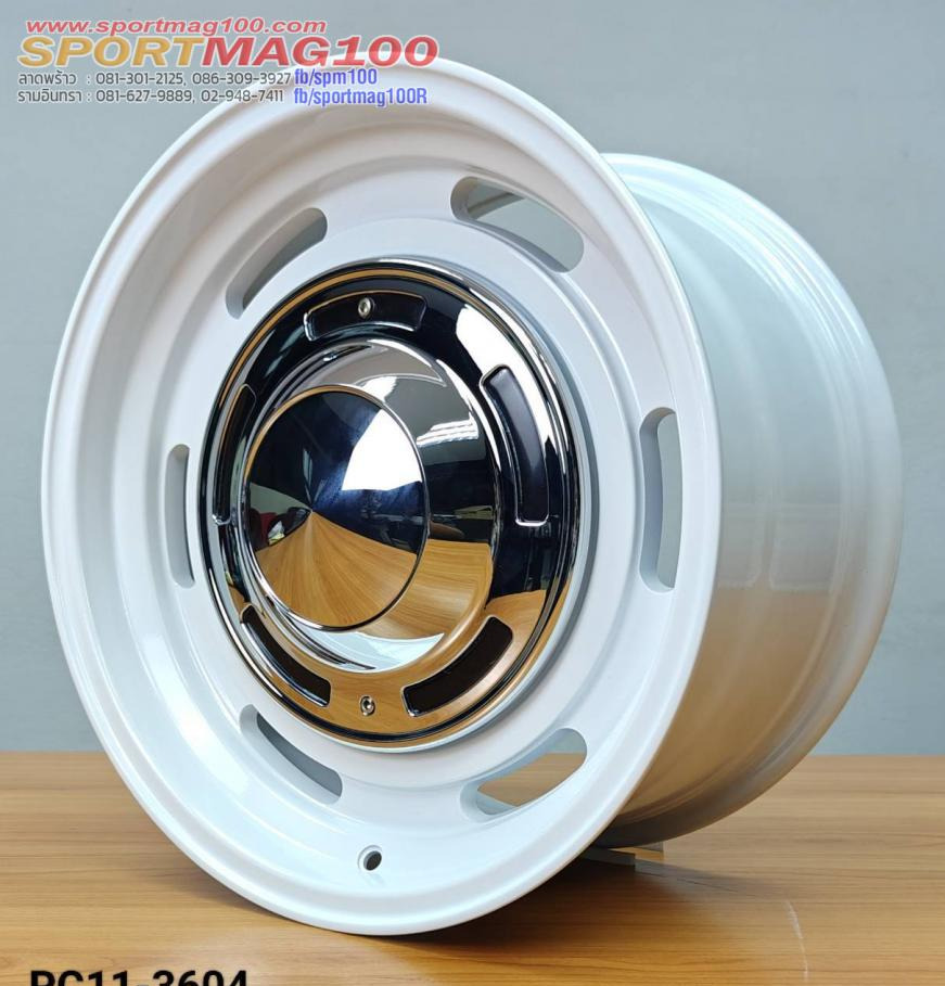 ล้อแม็กวินเทจ DEAN 5รู100/114.3 ET20 สีขาว กว้าง7 ขอบ16นิ้ว 