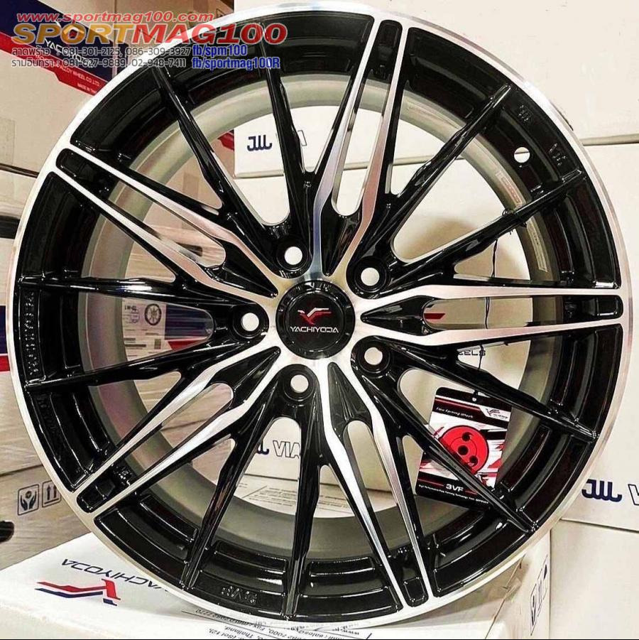 ล้อแม็ก Yachiyoda SX11 5รู114 ET35 ดำหน้าเงา กว้าง7.5 ขอบ17นิ้ว