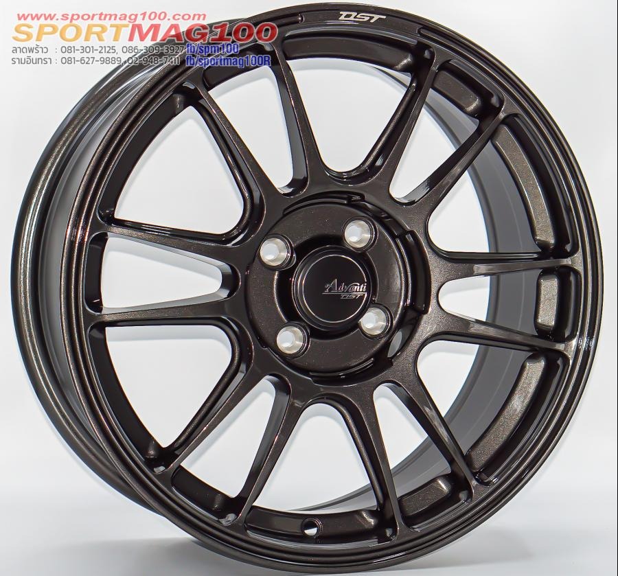 ล้อแม็กใหม่แท้เบา FlowForming Advanti MD065 4รู100 Offset40 สีGlossAnthracite กว้าง7 ขอบ16