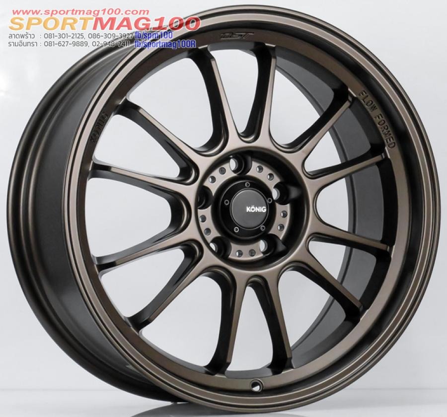 ล้อแม็กใหม่เบาสุดๆ USA Konig N781D สีทอง 5รู114 Offset35 กว้าง8.5 ขอบ18