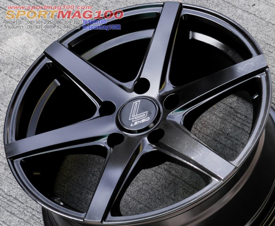 ล้อแม็กมือสอง Lenso Jager Craft ขอบ 16 กว้าง 7นิ้ว 5รู114 Offset35 สีดำกึ่งเงา(ลาดพร้าว)
