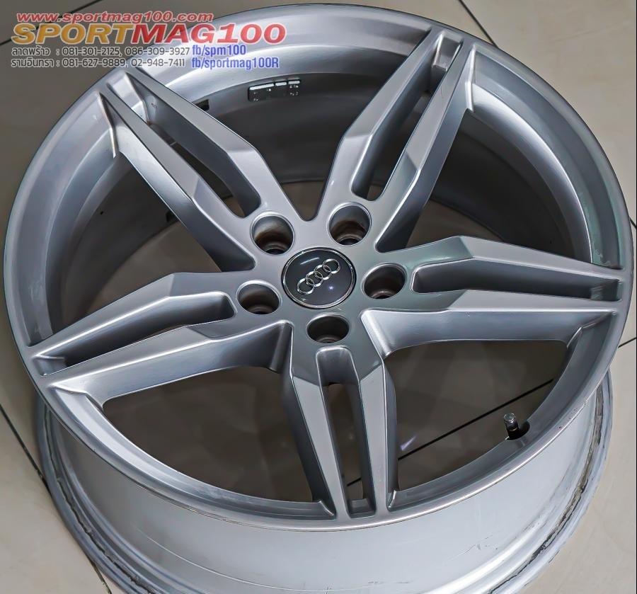 ล้อแม็กซ์มือสองแท้ Audi A5  5รู112 ET32 ซิลเวอร์ 8.5-19นิ้ว(รามอินทรา)