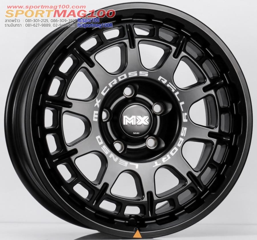 ล้อแม็ก Lenso Mx Ebola ขอบ 16 กว้าง 8นิ้ว 5รู114 Offset35 สีดำด้าน
