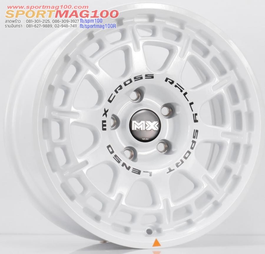 ล้อแม็ก Lenso Mx Ebola ขอบ 16 กว้าง 8นิ้ว 5รู114 Offset35 สีขาว