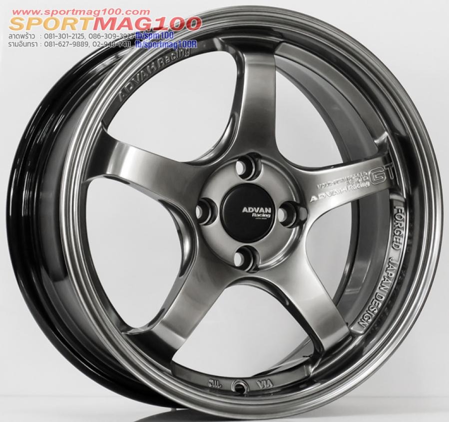 ล้อแม็ก Flowforming Advan GT ขอบ 16 กว้าง 7นิ้ว 4รู100 Offset35 สีไฮเปอร์แบล็ค