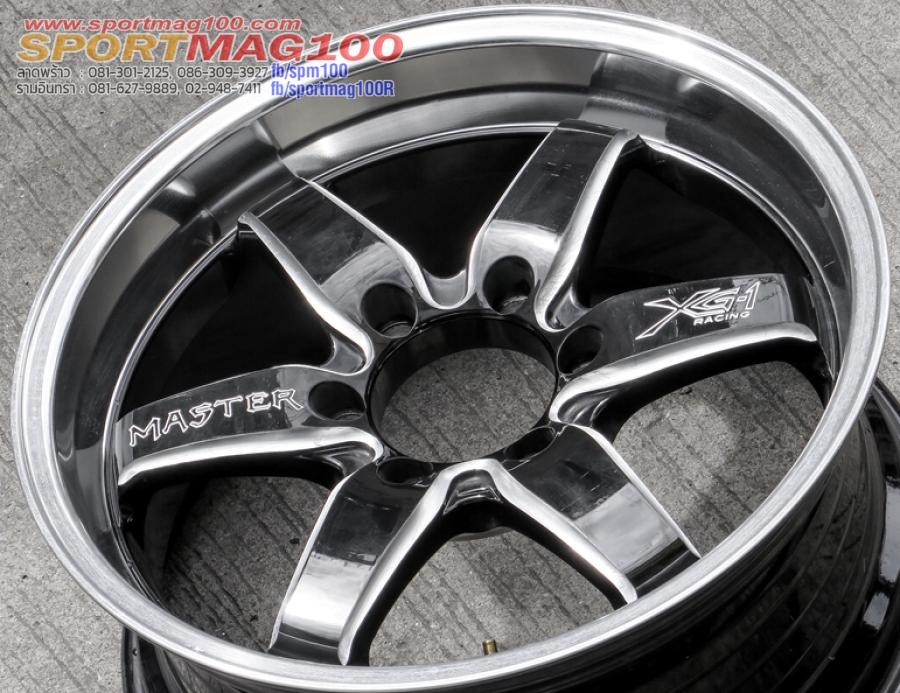 ล้อแม็กมือสอง Master Xg1 ขอบ 18 กว้าง 8.5นิ้ว 6รู139 Offset35 สีดำมิลลิ่งข้างก้าน(ลาดพร้าว)