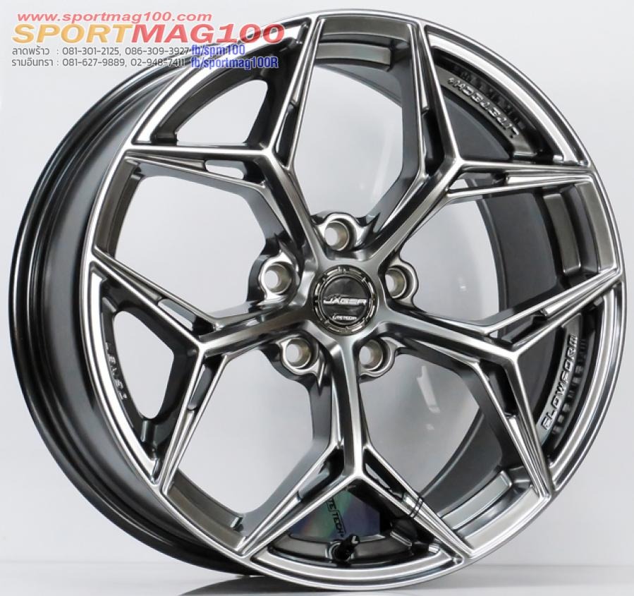 ล้อแม็ก Lenso Jager BLAZE Litetech+ FlowForming ขอบ 18 กว้าง 8.5นิ้ว 5รู114 Offset35 สีไฮเปอร์แบล็ค